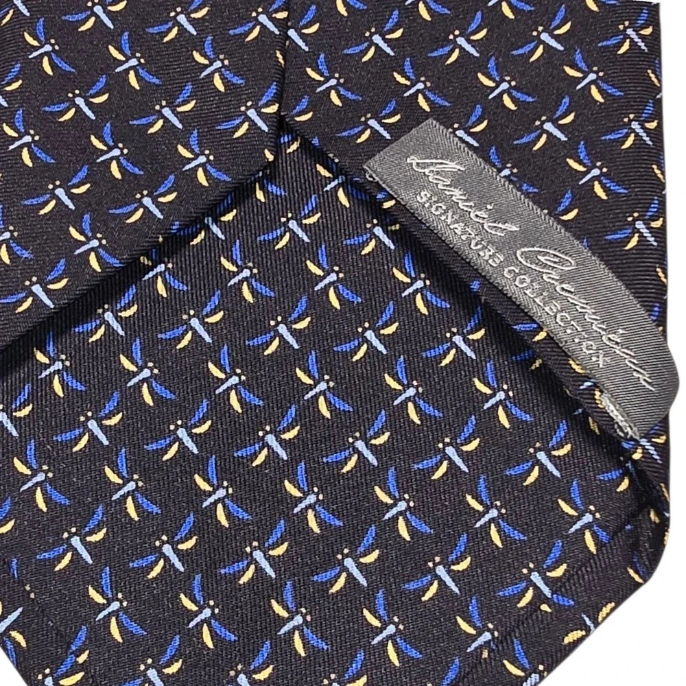 DANIEL CREMIEUX Hand Made in Italy Tie Blue 100% Silk Limited‎ Edition #7/234